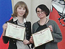 Лауреаты премии Правительства Москвы для молодых ученых Елена Труфанова и Александра Яковлева